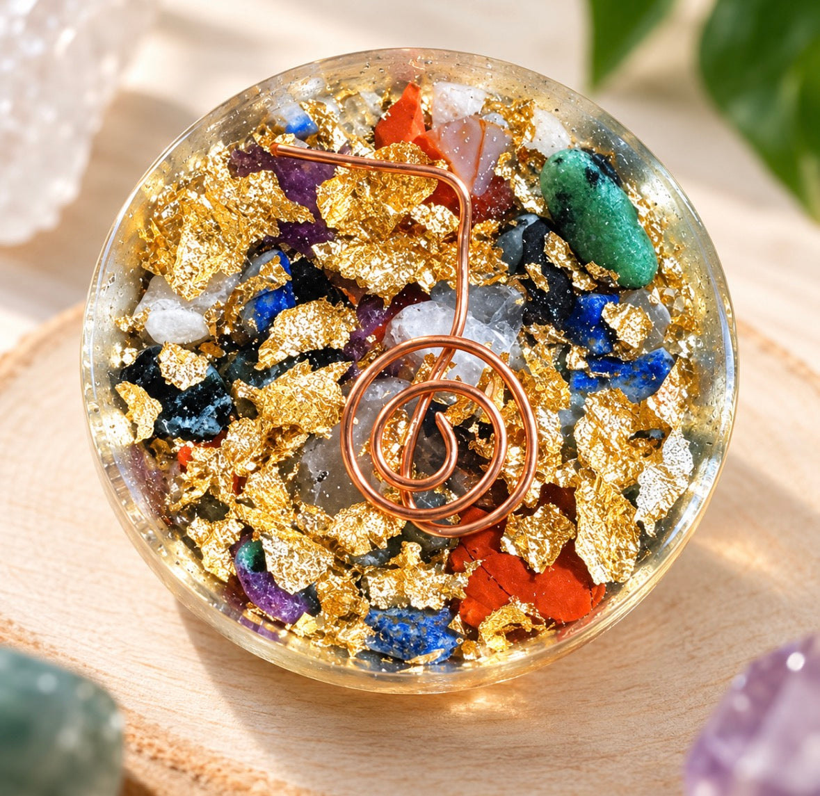 Handcrafted Orgonite Puck
